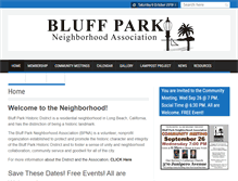 Tablet Screenshot of bluffpark.org